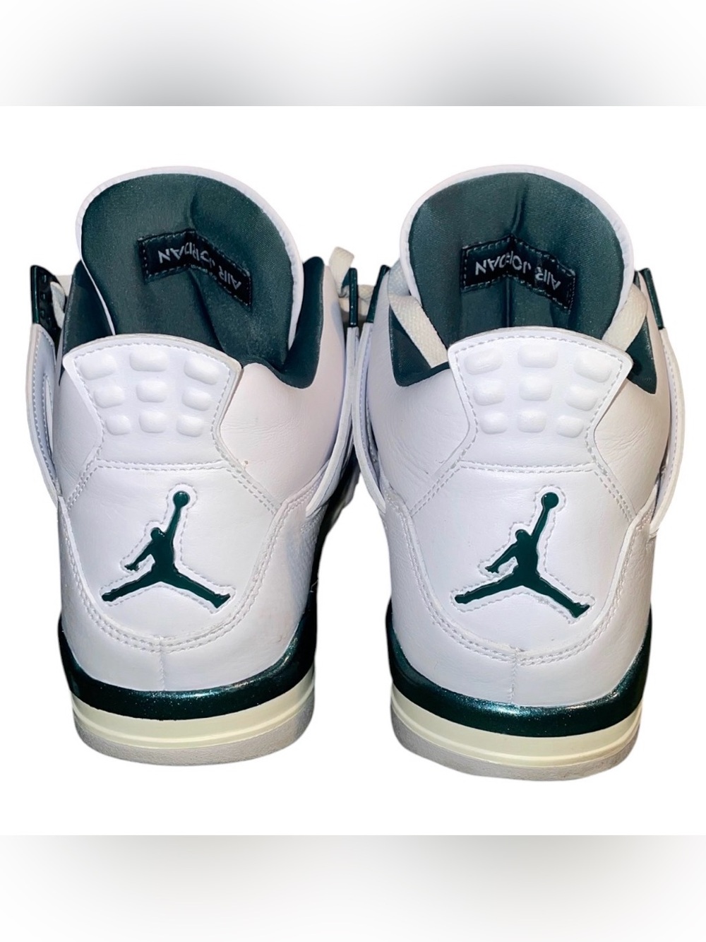 Nike Air Jordan' Oxidized White and Green Basketball Shoes Men 8.5 women 10 - Picture 6 of 13
